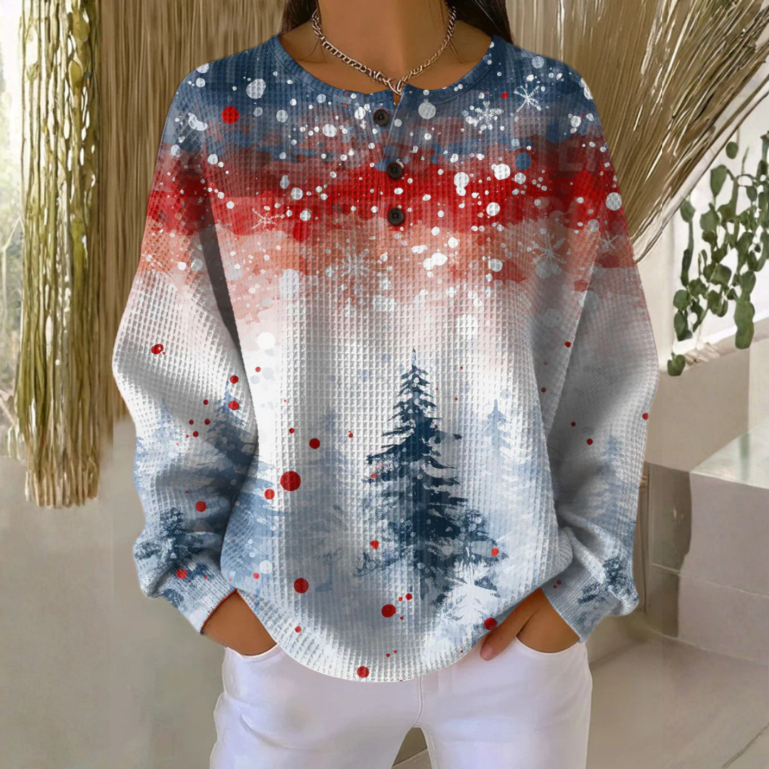 Alva™ | Christmas Sweater with Soft Pine Tree Pattern