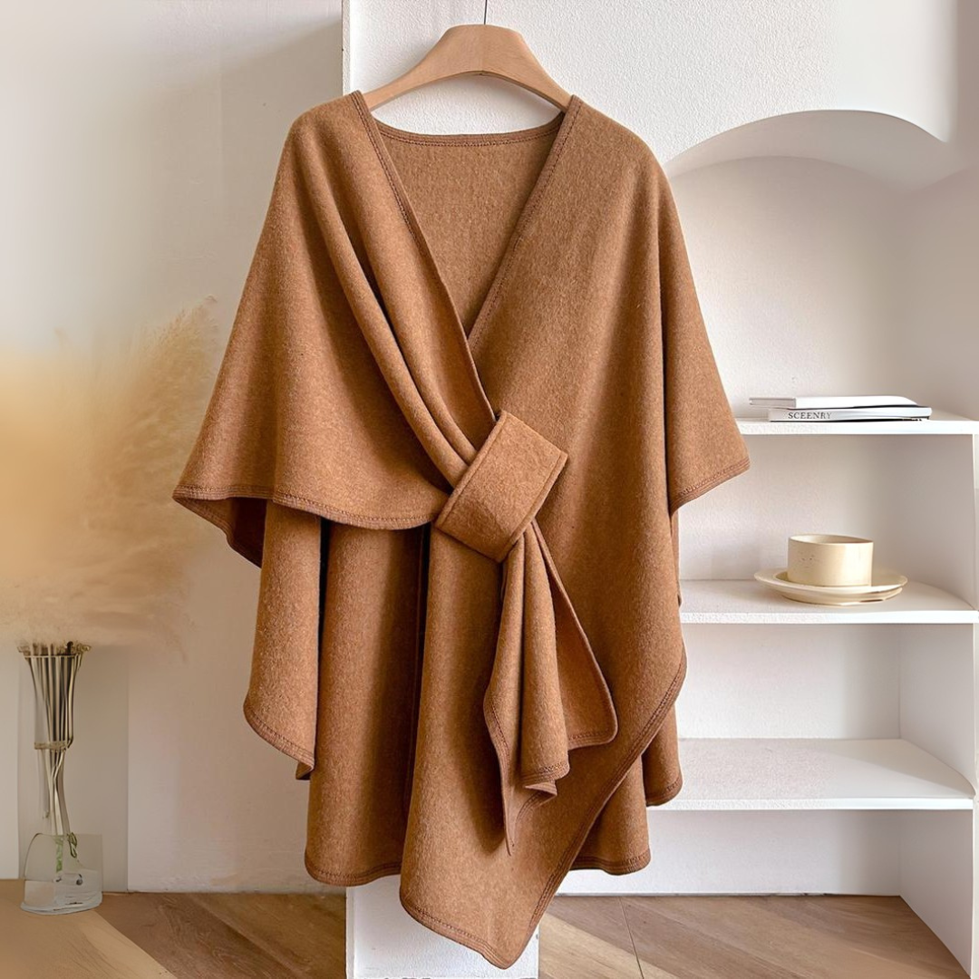 Ultimate Soft Fleece Drape Shawl Wrap - Cozy Warm Elegant Women's Comfort