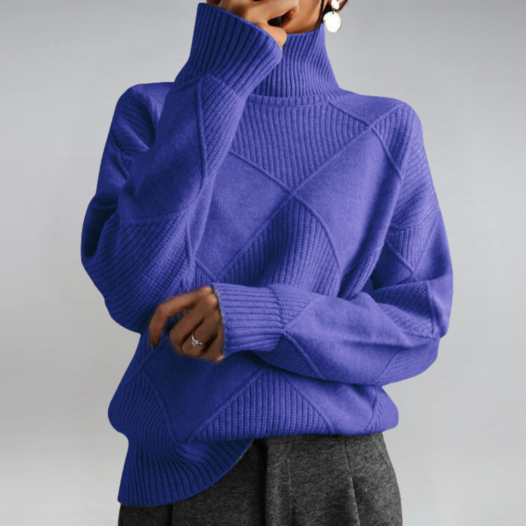 Lauren Luxe Cashmere Blend Turtleneck Sweater: Soft, Warm, Elegant, Versatile