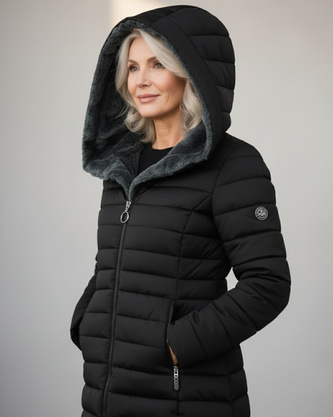 Cozy Fleece Lined Puffer Coat - Warm Winter Outdoor Jacket for Women