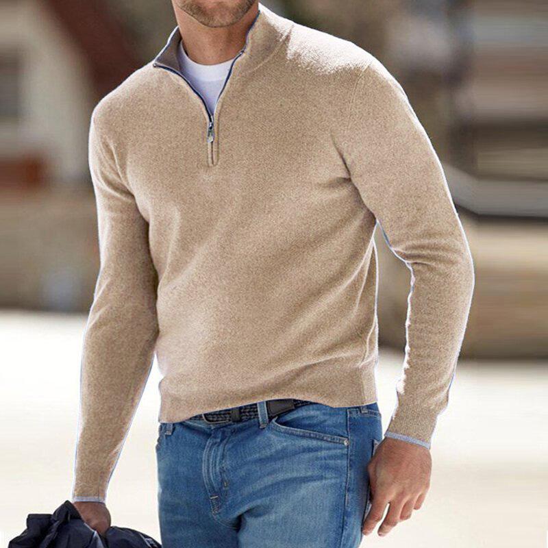 James & Lila Men's Half-Zip Sweater - Effortless Comfort & Style Knit Pullover