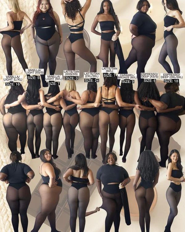 Cozy One-Seam Fleece Lined Tights with Compression for Winter Warmth