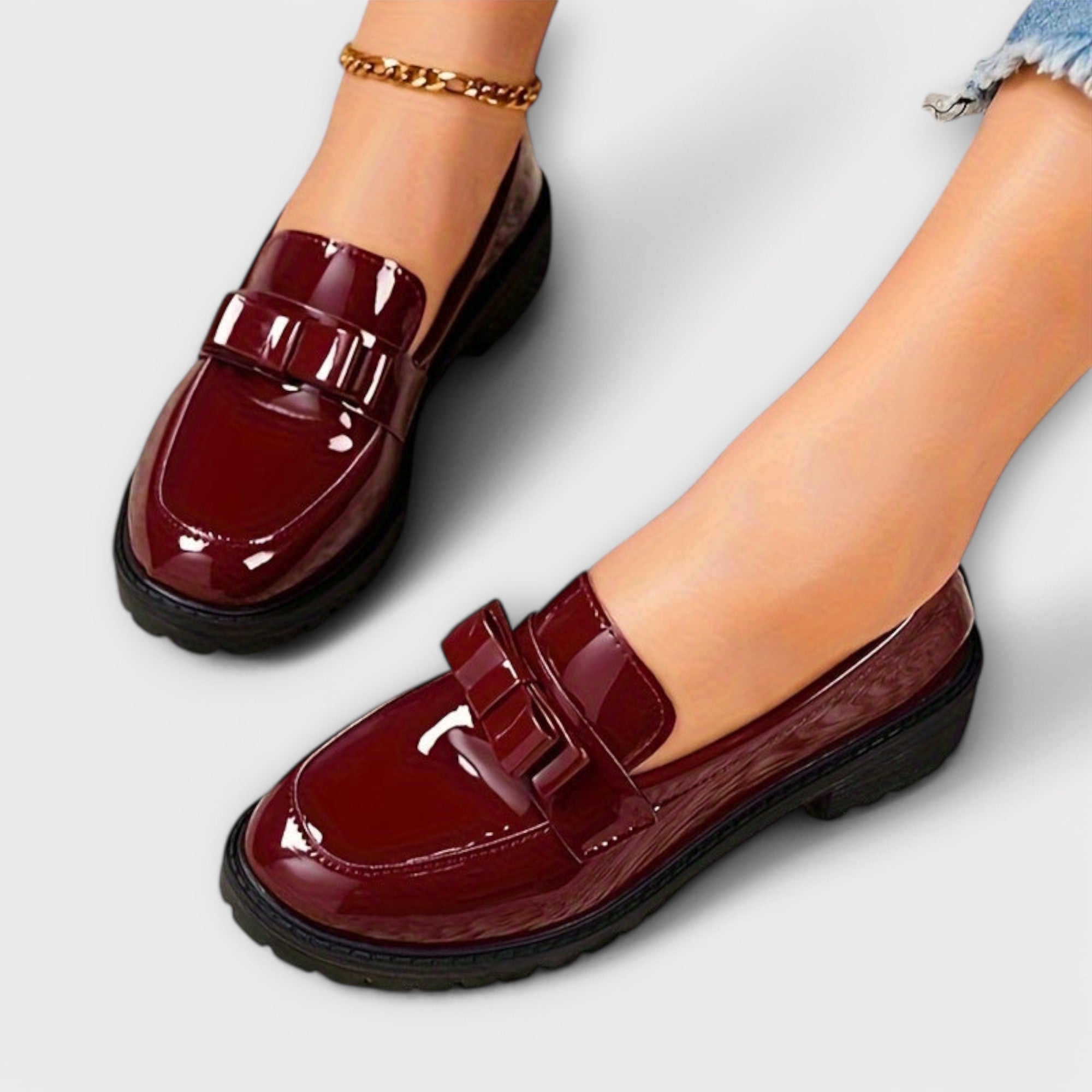 Julia™ | Bow Detail Patent Loafers