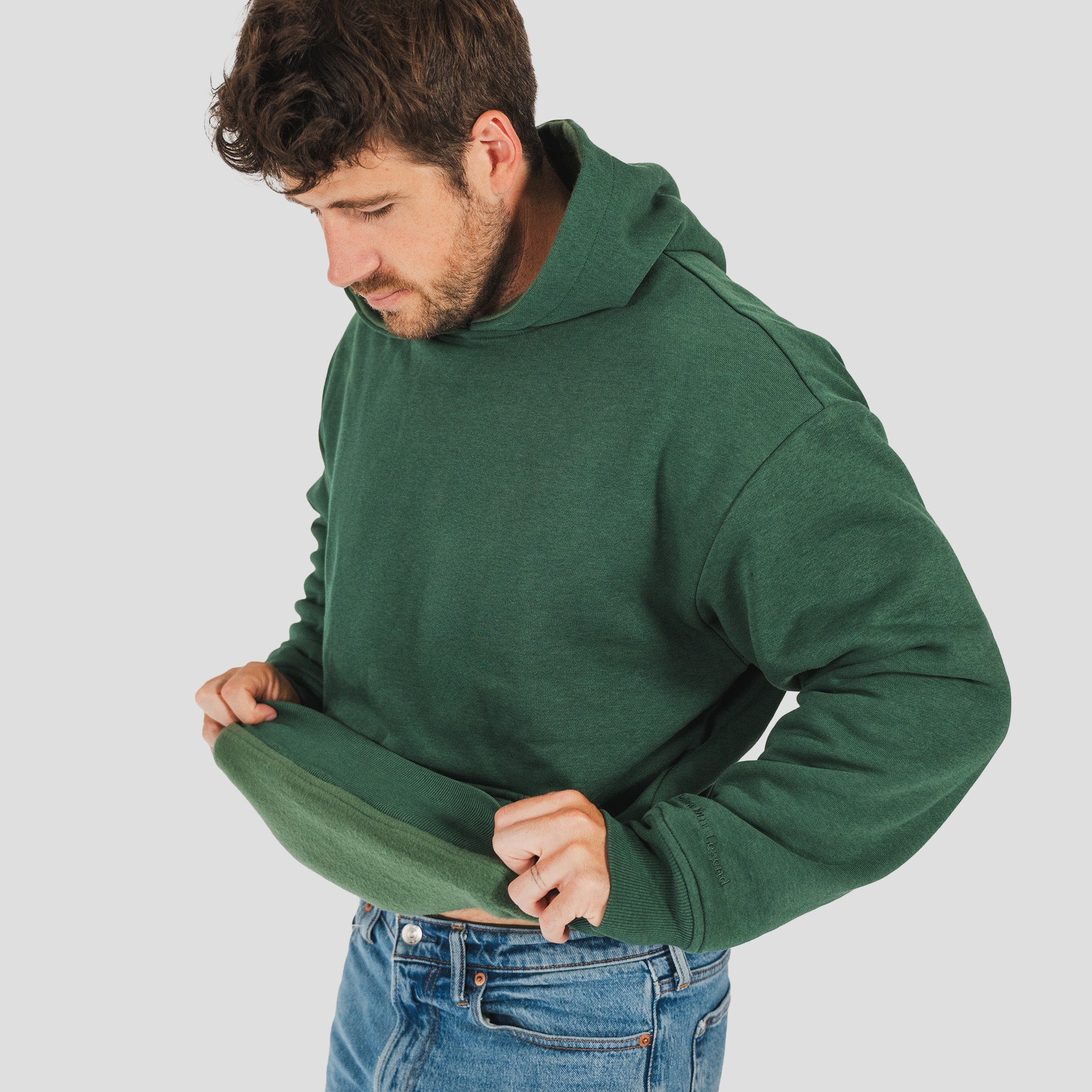 Men's AlpacaCloud® Heavyweight Hoodie: Reversible, Ultra-Soft, Stress-Reducing Comfort