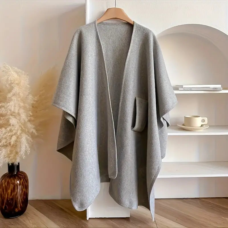 Ultimate Soft Fleece Drape Shawl Wrap - Cozy Warm Elegant Women's Comfort