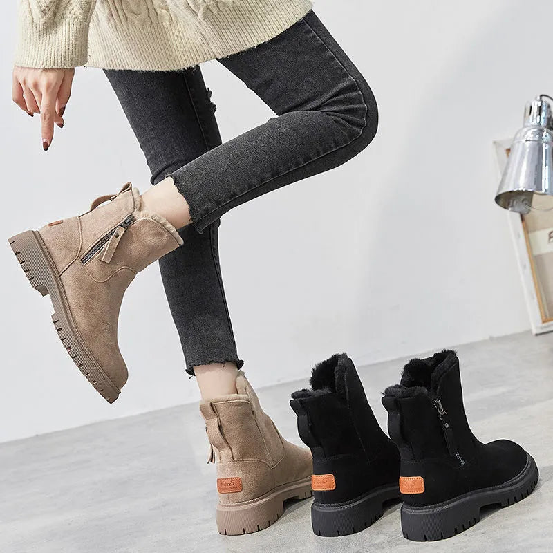 Naya Comfortable Warm Winter Boots with Faux Fur Lining & Supportive Sole