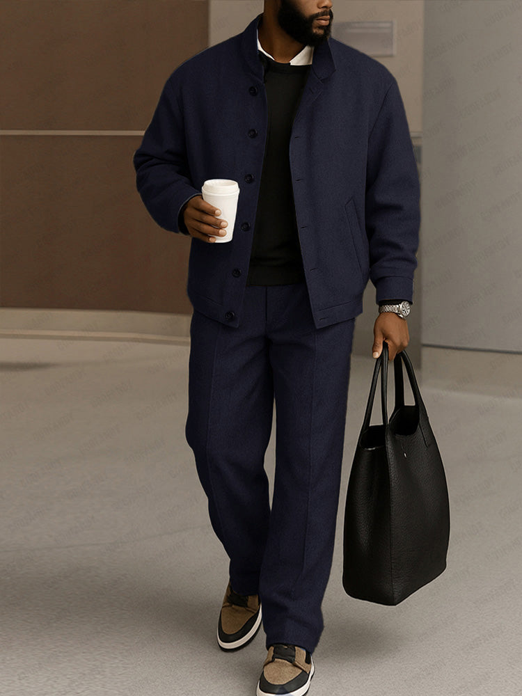 Men's Modern Durable Stretch Jacket & Pants Set - Comfortable, Stylish, Versatile