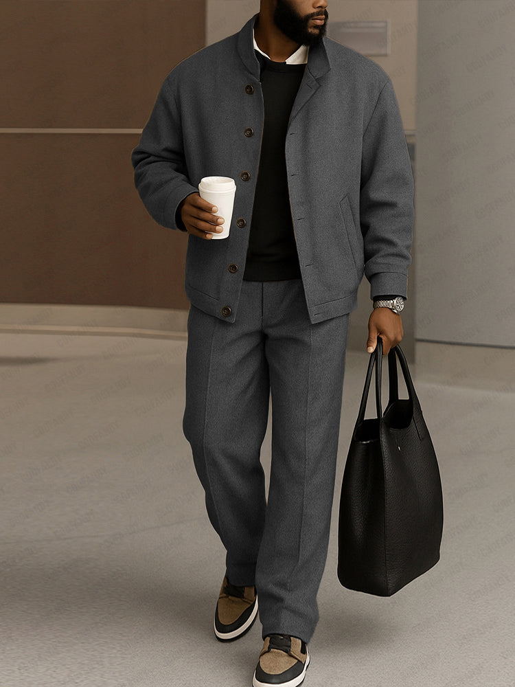 Men's Modern Durable Stretch Jacket & Pants Set - Comfortable, Stylish, Versatile