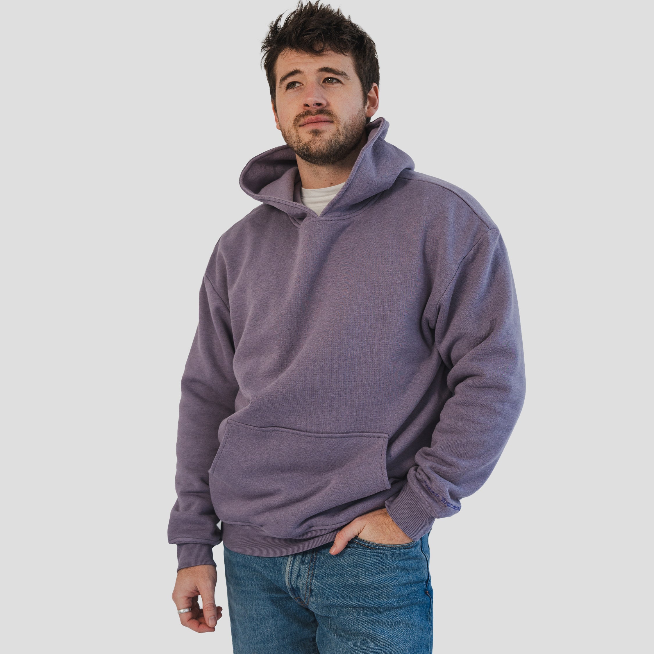 Men's AlpacaCloud® Heavyweight Hoodie: Reversible, Ultra-Soft, Stress-Reducing Comfort