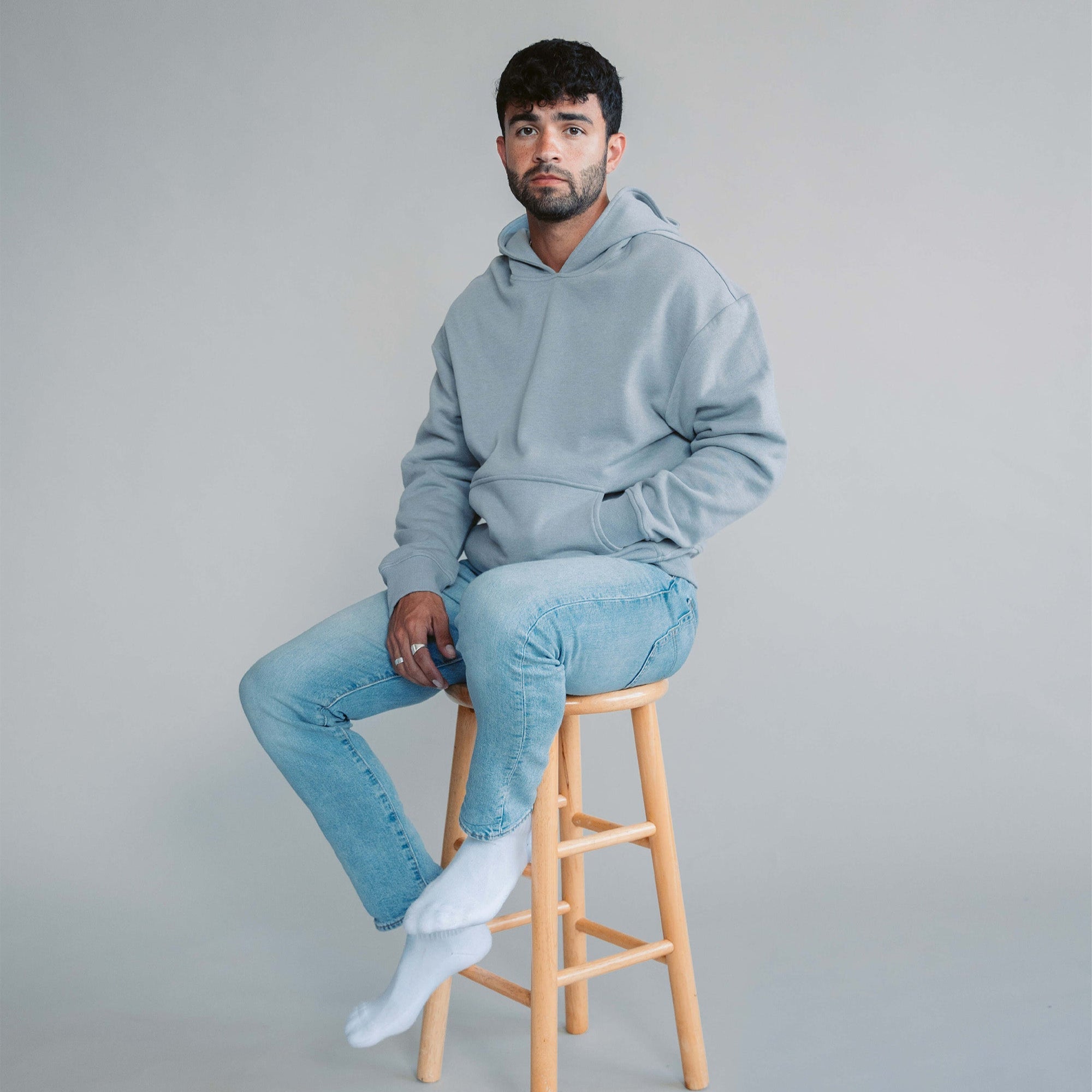 Men's AlpacaCloud® Heavyweight Hoodie: Reversible, Ultra-Soft, Stress-Reducing Comfort