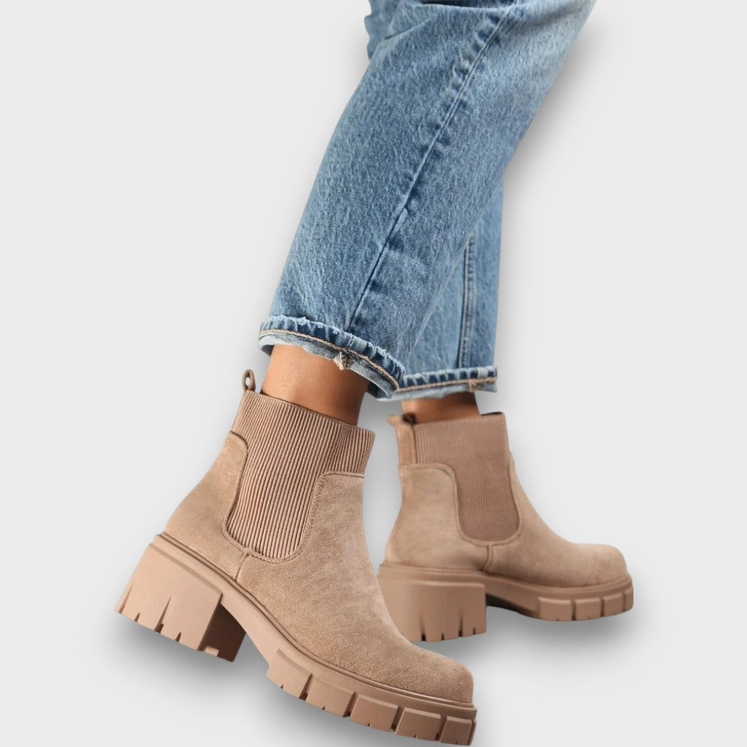 Melody™ | Ribbed Chelsea Platform Boots