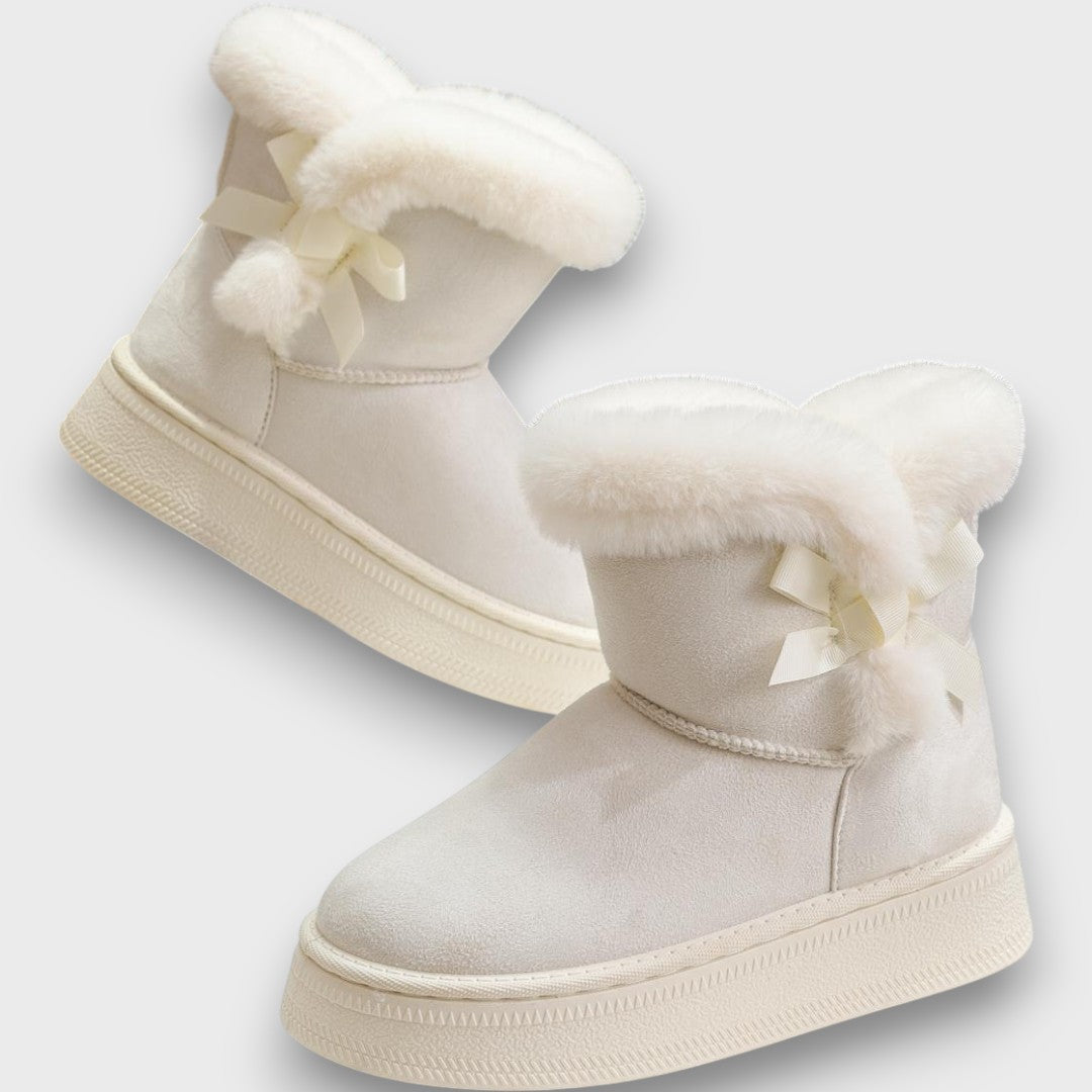 Eva™ | Cozy Ribbon Snow Boots