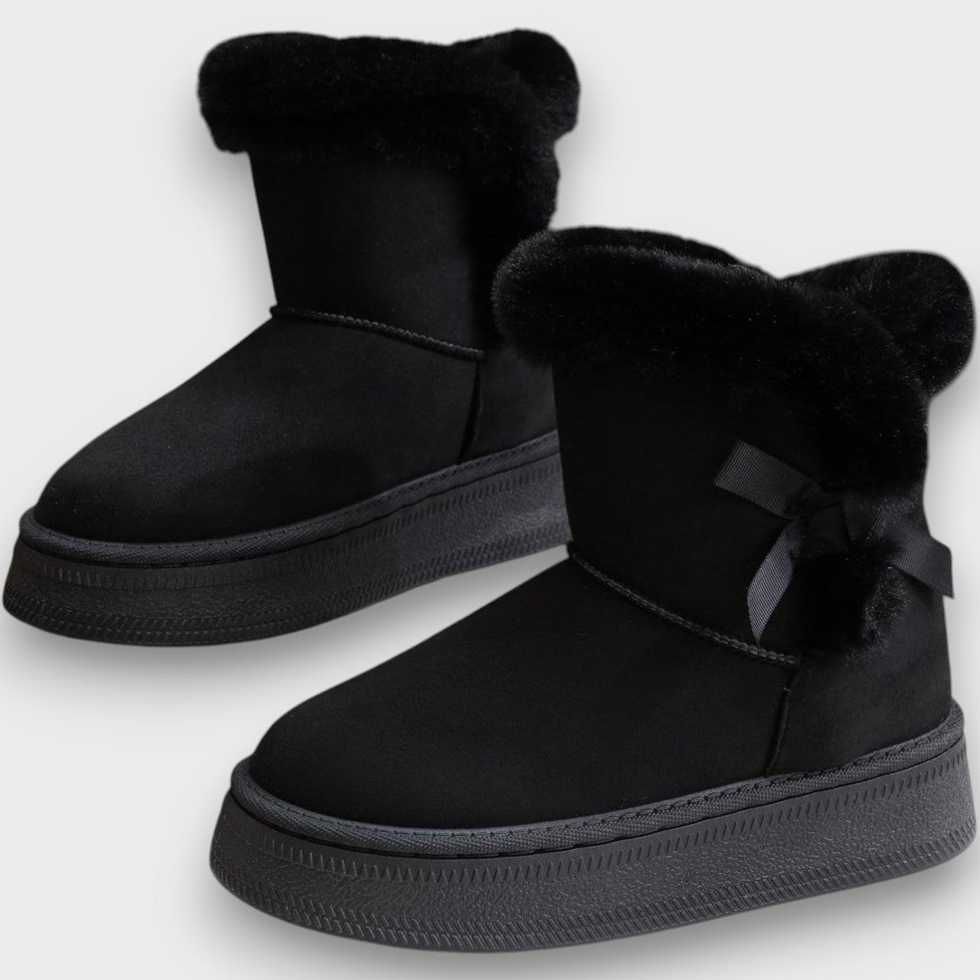 Eva™ | Cozy Ribbon Snow Boots