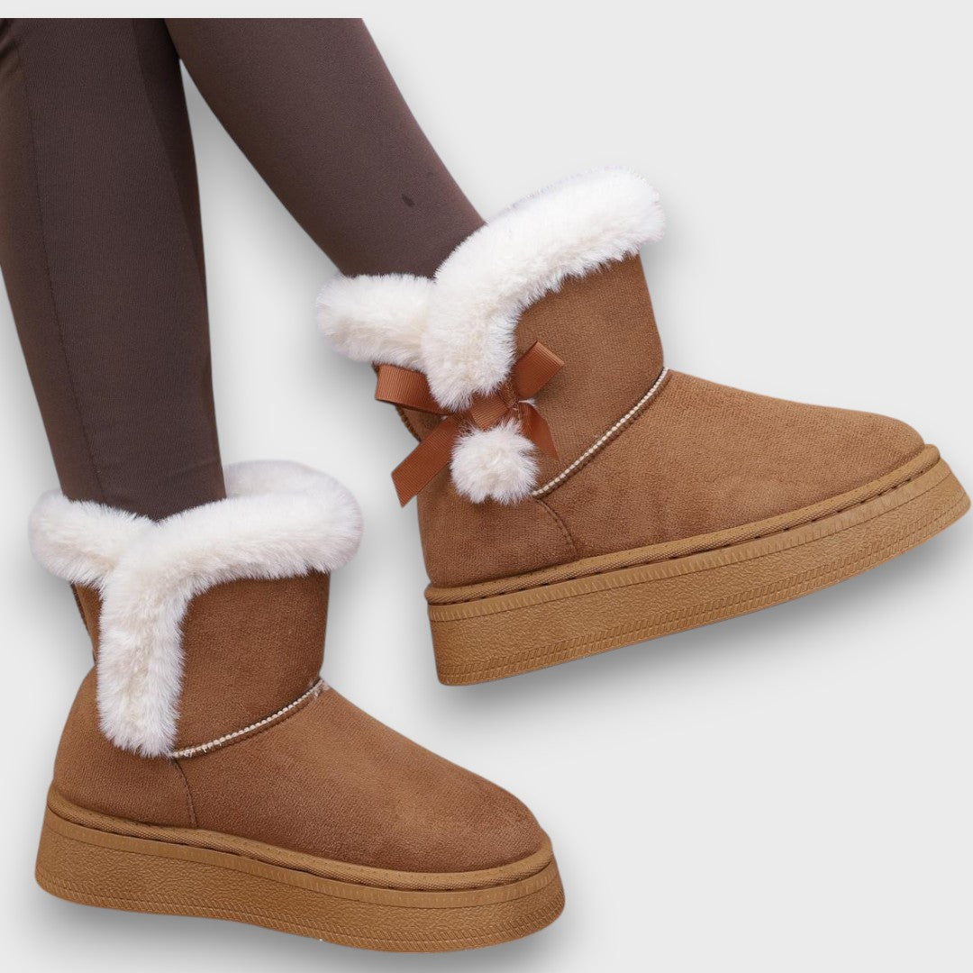 Eva™ | Cozy Ribbon Snow Boots