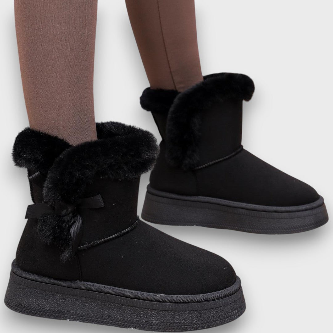Eva™ | Cozy Ribbon Snow Boots