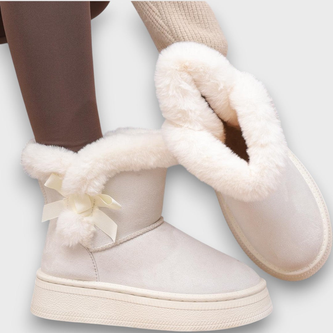 Eva™ | Cozy Ribbon Snow Boots