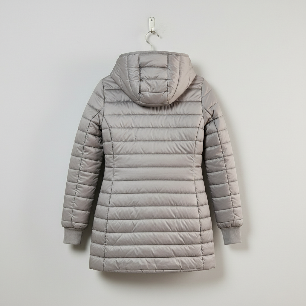 Michèle Women's Long Quilted Waterproof Elegant Winter Coat Jacket