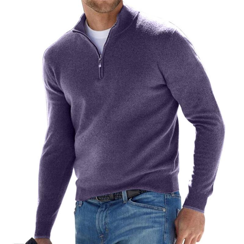 James & Lila Men's Half-Zip Sweater - Effortless Comfort & Style Knit Pullover