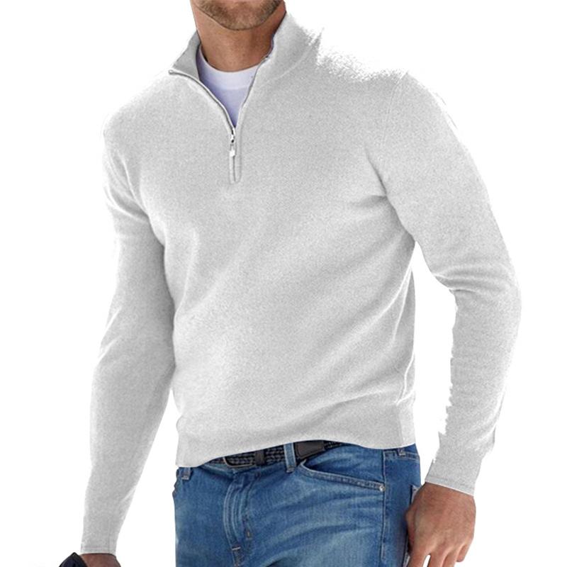 James & Lila Men's Half-Zip Sweater - Effortless Comfort & Style Knit Pullover