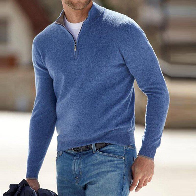 James & Lila Men's Half-Zip Sweater - Effortless Comfort & Style Knit Pullover