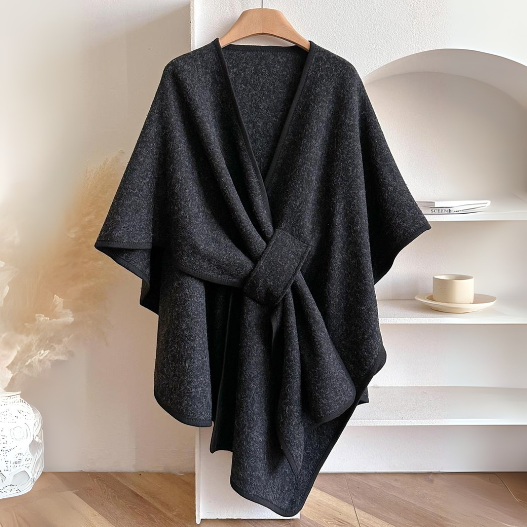 Ultimate Soft Fleece Drape Shawl Wrap - Cozy Warm Elegant Women's Comfort