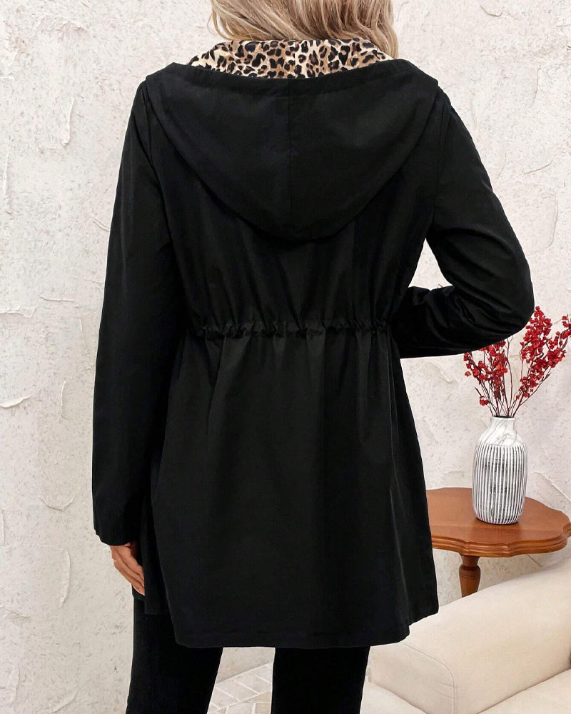 Reversible LuxeLeopard™ Hooded Coat