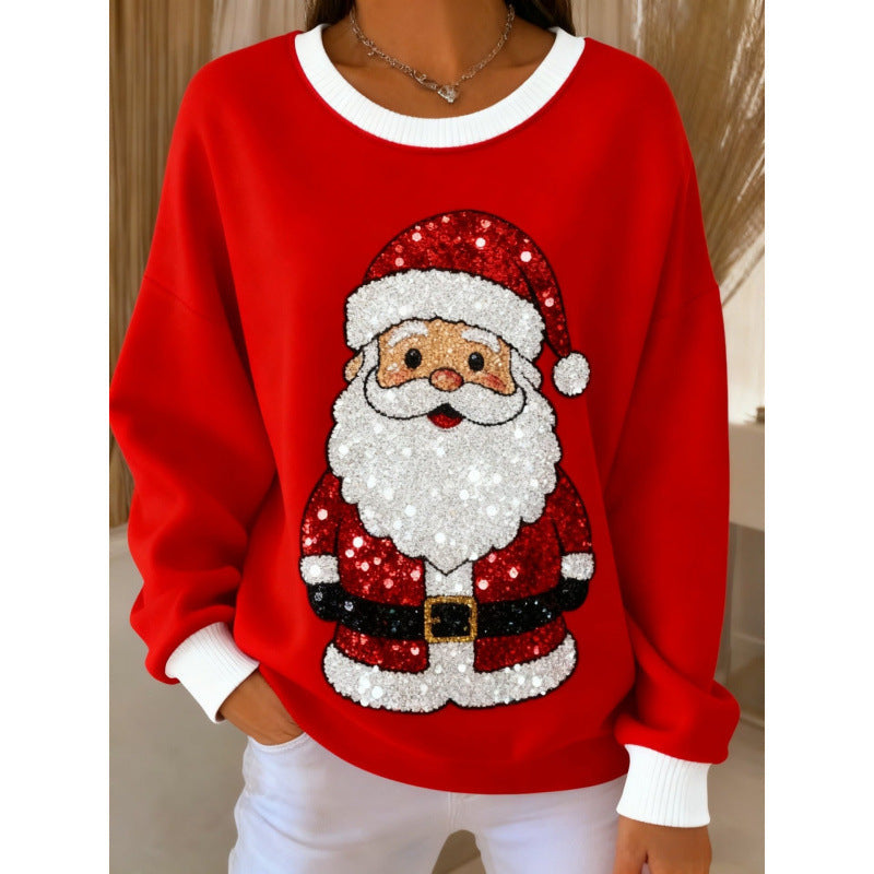 Allison - Sparkle Santa Claus Sweater