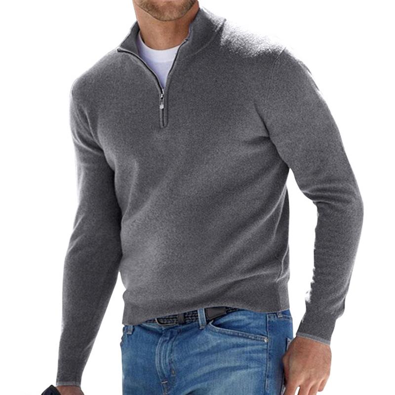 James & Lila Men's Half-Zip Sweater - Effortless Comfort & Style Knit Pullover