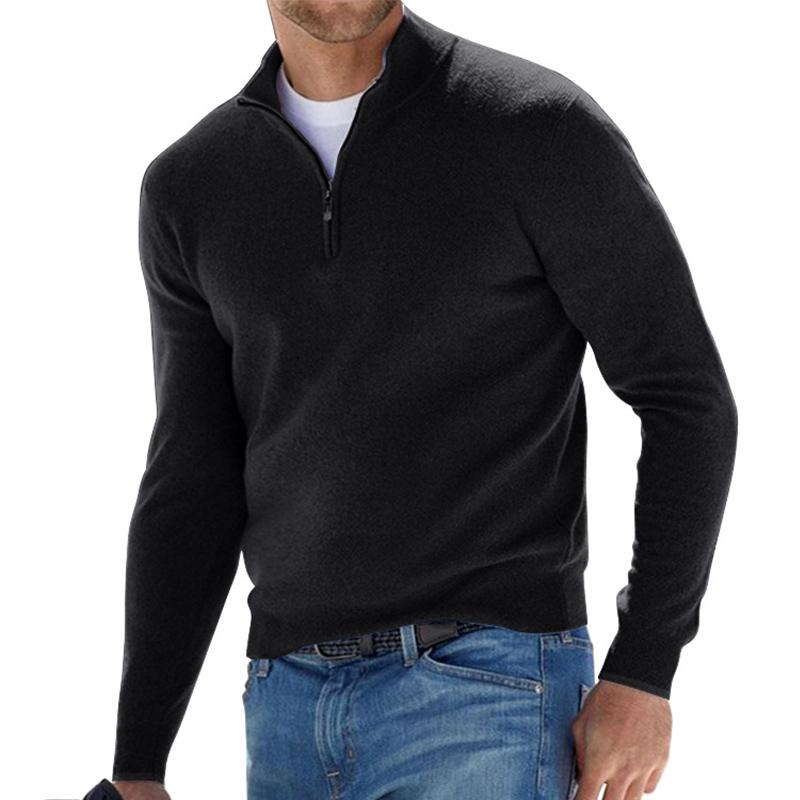 James & Lila Men's Half-Zip Sweater - Effortless Comfort & Style Knit Pullover