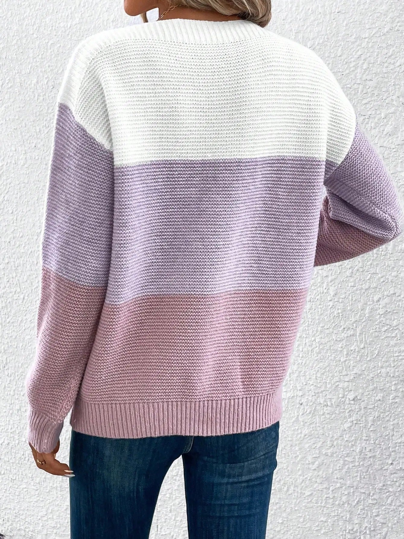 Grace Cozy Ombre Knit Sweater: Soft, Breathable, Relaxed Fit, Everyday Elegance