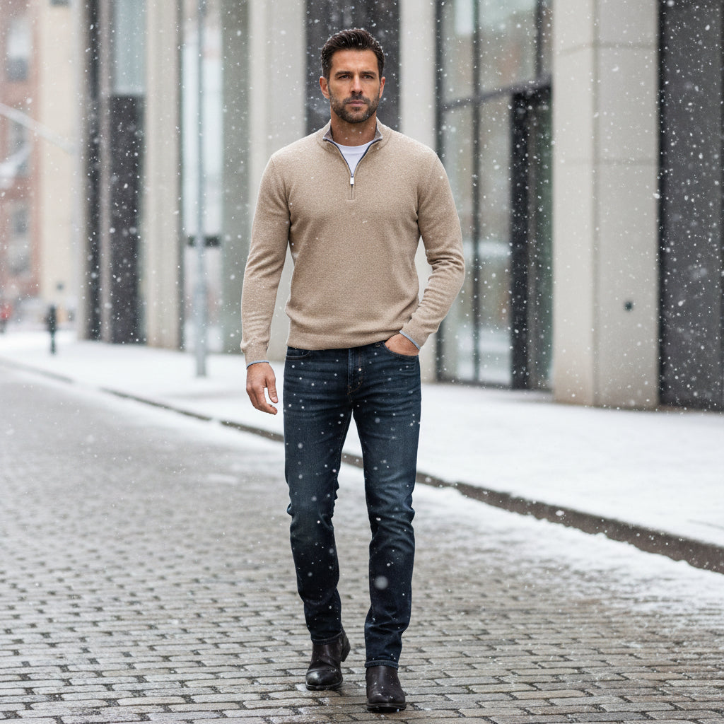 AVARON Essential Zip Knit