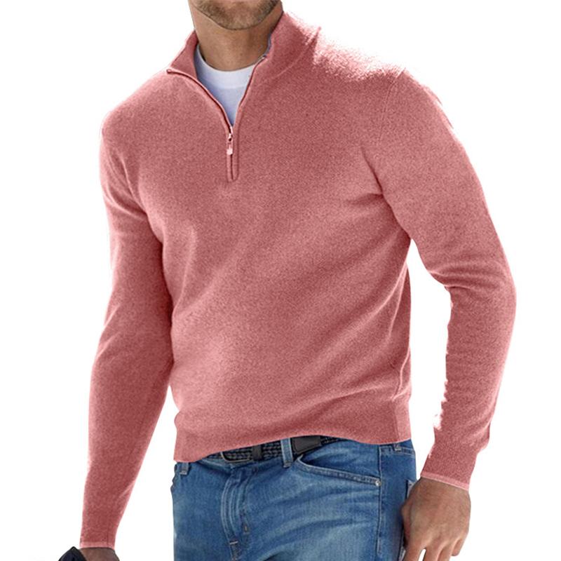 James & Lila Men's Half-Zip Sweater - Effortless Comfort & Style Knit Pullover