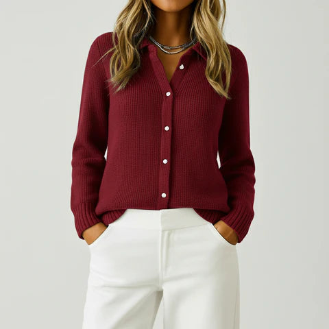 AVARON The Merino Heritage Varsity Cardigan