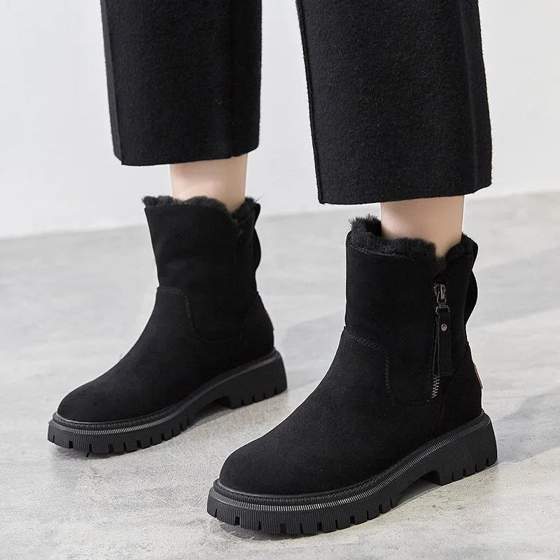 Naya Comfortable Warm Winter Boots with Faux Fur Lining & Supportive Sole