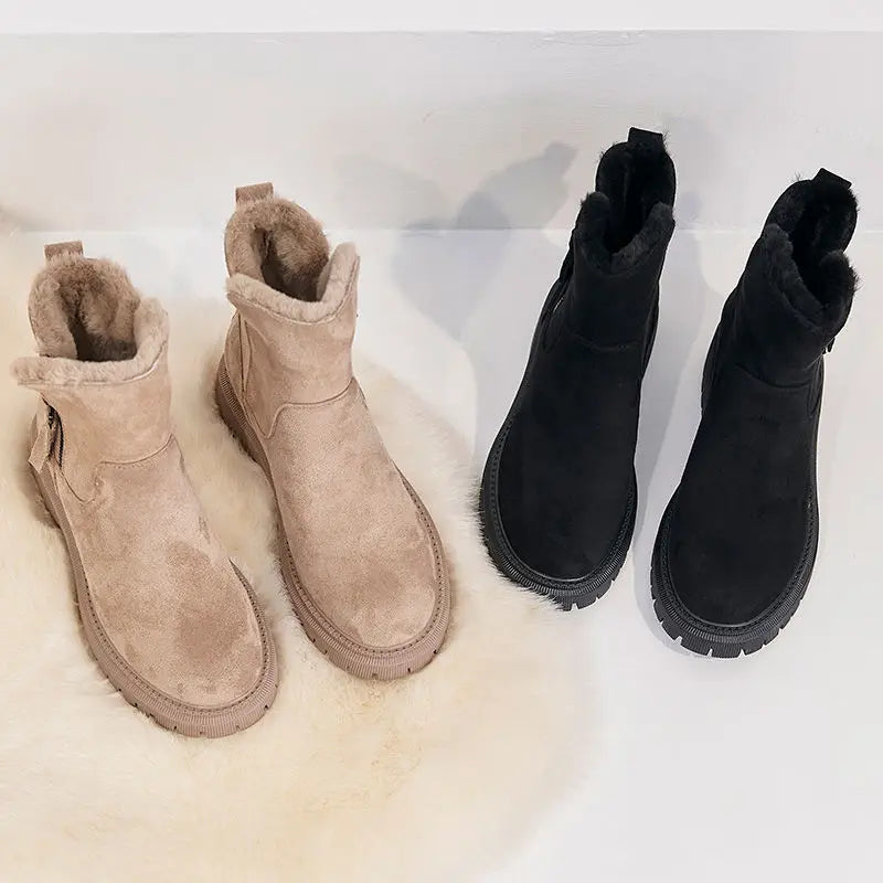 Naya Comfortable Warm Winter Boots with Faux Fur Lining & Supportive Sole