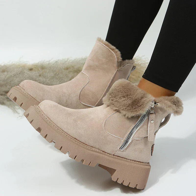Naya Comfortable Warm Winter Boots with Faux Fur Lining & Supportive Sole