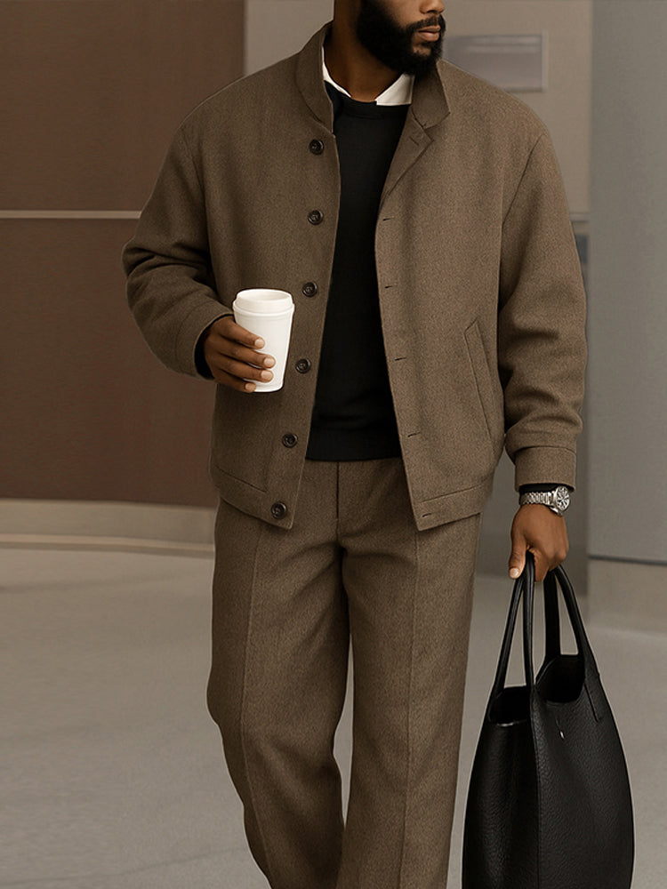 Men's Modern Durable Stretch Jacket & Pants Set - Comfortable, Stylish, Versatile