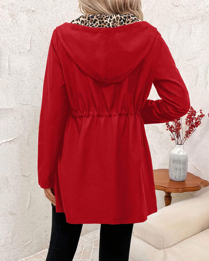 Reversible LuxeLeopard™ Hooded Coat