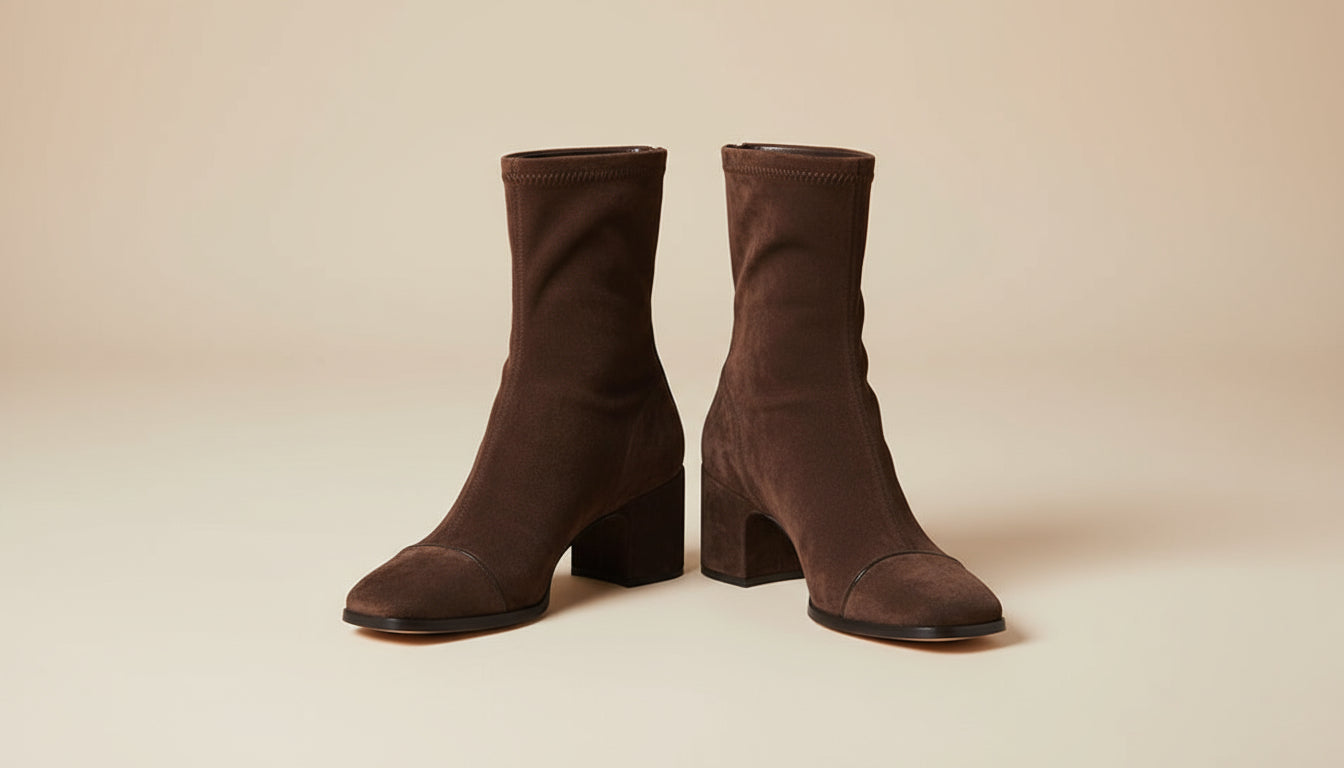 AVARON Taylor Square Toe Heeled Boots