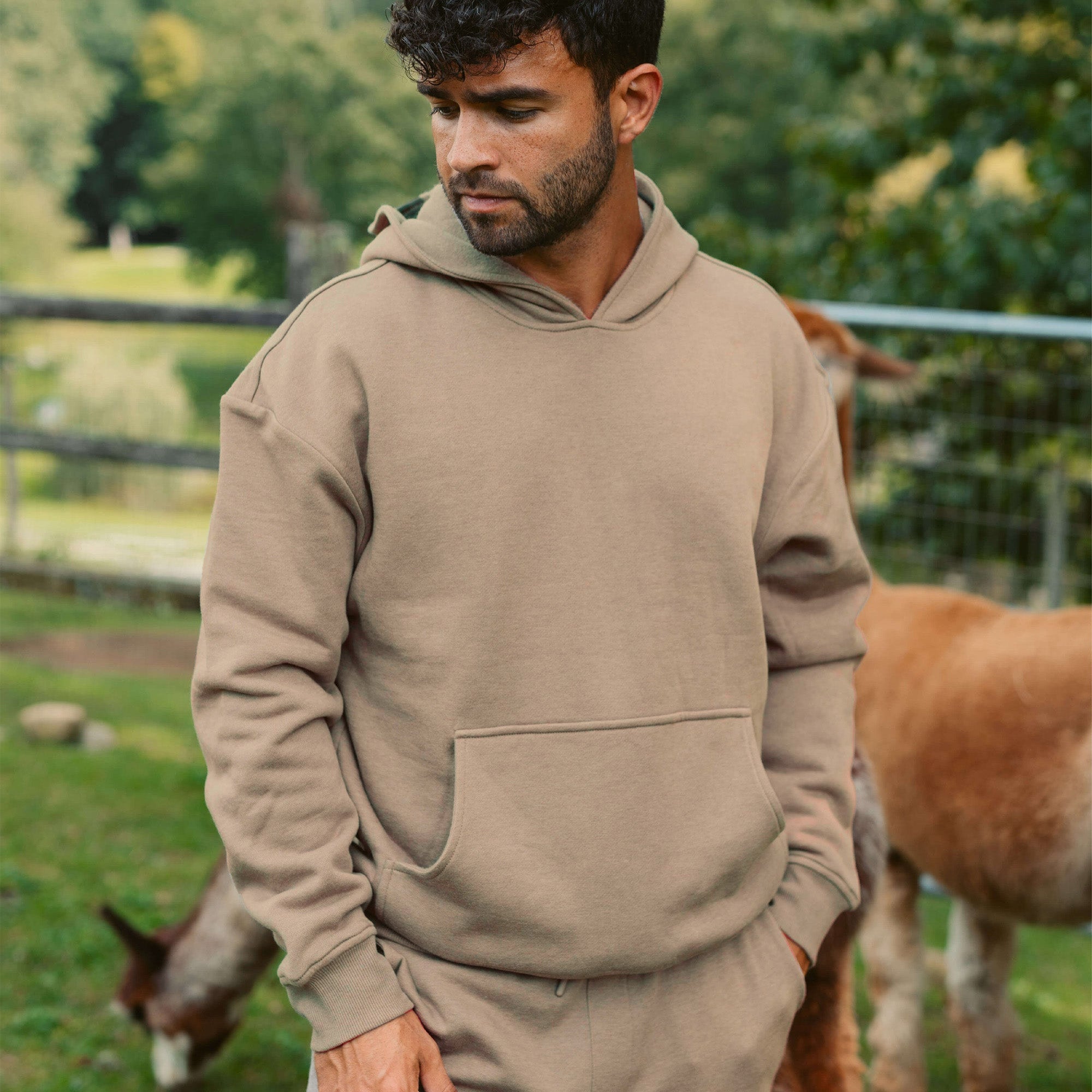 Men's AlpacaCloud® Heavyweight Hoodie: Reversible, Ultra-Soft, Stress-Reducing Comfort