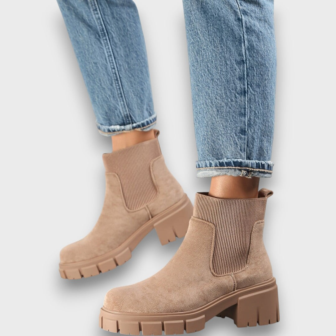Melody™ | Ribbed Chelsea Platform Boots